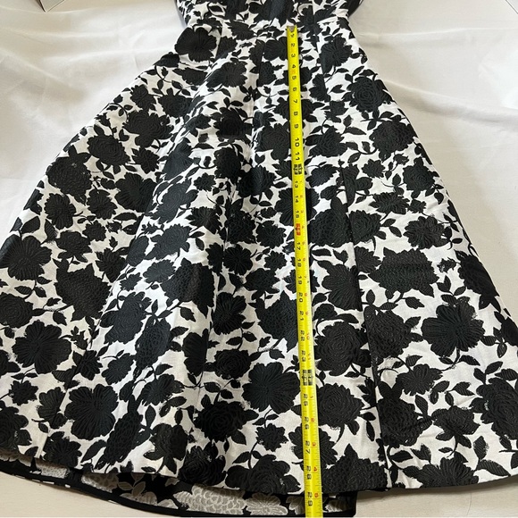 New Kate Spade Floral Soirée Dress- Black and White - Size OO - Picture 10 of 14